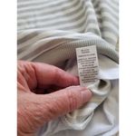 Cali Be Women's Layered Oversized Sweatshirt in Light Grey Stripe Size S Photo 6