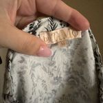 By Timo Floral Boho Embroidered Poplin Midi Dress Sz Medium Crochet Lace Trim Blue Photo 2