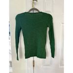 Krimson Klover Green Wool Long Sleeve V Photo 4