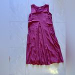 J. Jill Maroon 100% Silk Tank Top Dress with‎ Pockets Scoop Neck Size L Red Size L Photo 9