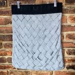 Adam Lippes Adam by  Gray Woven Knit Wool Blend Mini Skirt Women's Size Medium Photo 0