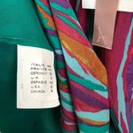 NWT Alysi Silk Tank Top size M Multicolor Layered Drape Italy Watercolors Size M Photo 7