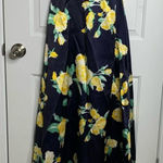 May Queen floral strapless embellished belt maxi gown‎ size 4 wedding guest Yellow Photo 0