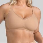 HONEYLOVE Crossover Wireless Bra Sand Size 2X Comfort Modern‎ 42 C/D Tan Photo 0