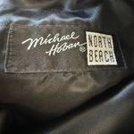 Michael Hoban North Beach Black Leather Pants Size 7/8 High Rise Straight Leg Photo 3