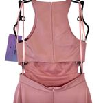 Dave and Johnny Pink High Neck Halter Homecoming Dress Photo 3