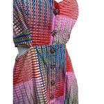 Saloni Lea Geometric Print Cotton Midi Dress Sz. 4 (US) Photo 1