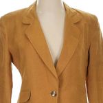 Jones New York Vintage 70’s  Tan Mustard 100% Linen Blazer Jackets Size 4 Small S Photo 1