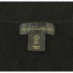 House of Harlow  1960 Womens Dress Black Mini Tank Bodycon Fitted Ribbed Large Photo 2
