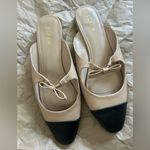 J. Crew | Cap Toe Bow Mules Tan Size 12 Photo 2