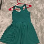 Lululemon Scoop Neck Pleated Tennis Dress Green Cascadia 2 Photo 3