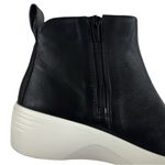 Ecco NWOT  Leather Soft 7 Wedge City Ankle Boots Black Size 6 - 6.5 Retail $180 Photo 4