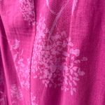 Sigrid Olsen  Linen Blend Floral Pink Midi Wrap Skirt Sz 6 Photo 3