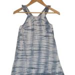 Billabong  Womens Medium Tie Dye Tank Top Scoop Neck Ruffle Strap A Line Blue Photo 0