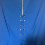 Karl Lagerfeld Paris Black Label Sapphire blue sleeveless corset front pockets Photo 4