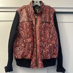 COOGI Vintage Red and Pink Faux Snake Zip Up Jacket Size 3X Photo 2