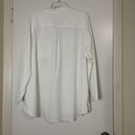Athleta  White outdoor button down long sleeve collar top 2X Photo 6