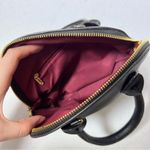 Black Faux Leather Mini Handbag Photo 8