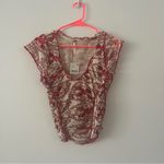 Free People NWT  Oh My Baby Tee Cottagecore Floral Top Size S Photo 3
