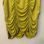 Soft Surroundings rachel ruched jersey knit top in green chartreuse color large Photo 9