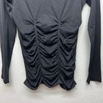 Belldini Womens Top XL Ruched Stretch Activewear Fitness Athleisure Gorpcore Black Photo 4