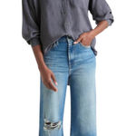Splendid  Collection‎ Bailey Gray Long Sleeve Button Down Linen Shirt Top Womens Photo 0