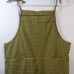 Yellow Blue Checkered Pants Jumpsuit Light Weight Casual Size 2X Photo 4