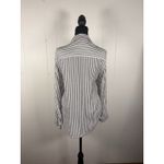 The Kooples Lace Up Striped Shirt Long Sleeve Size 2 Popover Top French Design Photo 1
