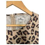 Duck Treads Dress Womens Large Brown Leopard Short Sleeve Lightweight Blouson Photo 3