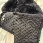 Banana Republic Luxurious  Large black faux fur shawl Photo 3