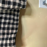 Little Lies Gingham Off the Shoulder Size Small Black White Tiered Midi Dress Black Photo 5