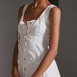 Anthropologie Pilcro Mini Button Down Dress in Army Green Photo 4