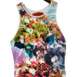 Clover Canyon  Floral Neoprene Bodycon Sleeveless Dress Photo 1