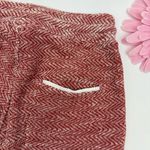 Faherty  Seabrook Jogger Sweatpants Whitewater Red Herringbone High Rise Photo 7