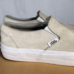 Vans  Womans Taupe Slip-On Shoes size 5.5 Photo 3