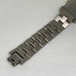 Vtg 80s Geneve Mens Analog Tank Scroll Silver gold Tone quartz 26mm running Photo 7