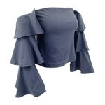 Susana Monaco Off The Shoulder Ruffle Sleeve Top New With Tags Photo 10