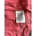 Crown & Ivy  Women's Sorbet Ruffled Top Coral 3/4 Sleeves Size Large Boho Peasant Photo 3