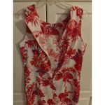 Mario Serrani Women's Sheath Dress Red Floral Print Sleeveless Size 12 Photo 4