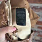 Maison D’Amelie Tan Faux Leather Pull On Pants, 4 Photo 6