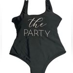 Boutique Black High Cut One Piece Swimsuit "The Party" Size Large Photo 4