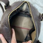 Burberry Brown Leather Bowler Bag Photo 10