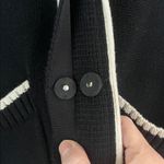 CAbi Black Cardigan with Khaki Trim Great Condition Photo 5