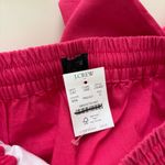 J.Crew NWT Linen-blend Slim Wide-leg Drawstring Pant Snapdragon Pink Photo 3