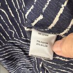 John Mark EUC  Striped Button Front Lagenlook Artsy Top Navy Cream Size 2X Photo 9