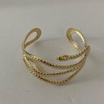Boutique Snake cuff bracelet gold tone Photo 2