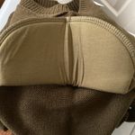 We Wore What Cropped Sweater shoulder pads olive green small oversized like new Photo 6