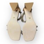 Badgley Mischka NIB Lillie Crystal Dual-Strapped Block Heels in Champagne, 7.5 Photo 7