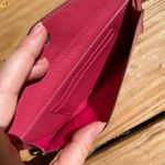 Cartier Authentic  zip around long wallet red silver leather luxury Photo 10