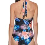 DKNY -FINAL PRICE-  Swimwear One-Piece Swimsuit Halter Shirred UPF Protection Photo 5